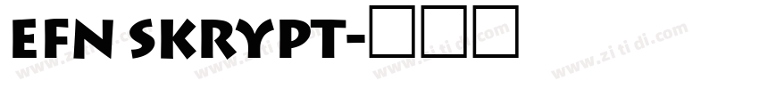 EFN Skrypt字体转换